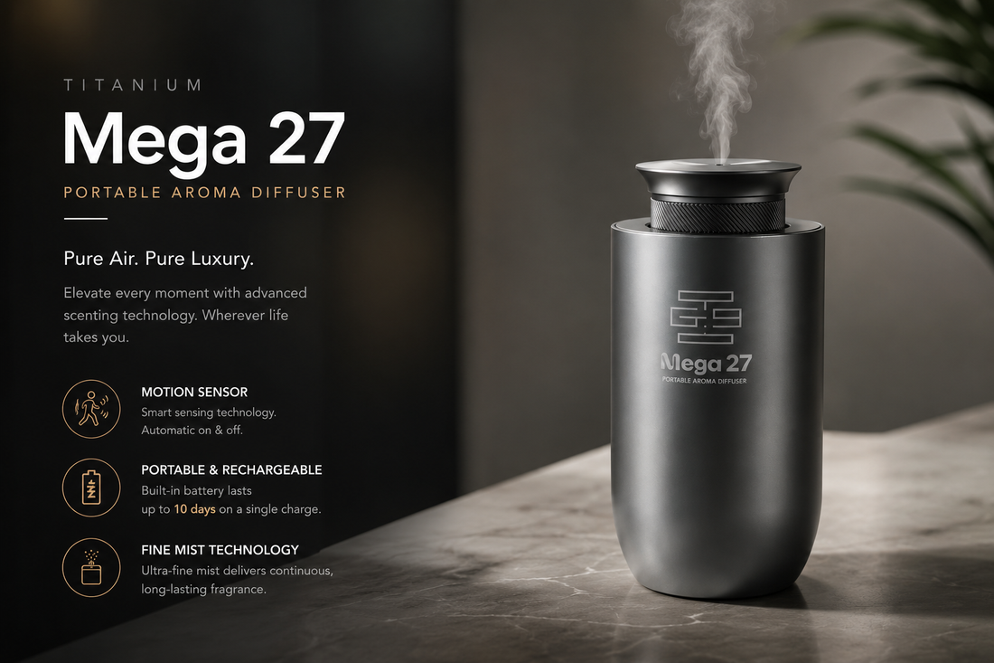 Mega 27 / Wireless Aroma Diffuser ( titanium )