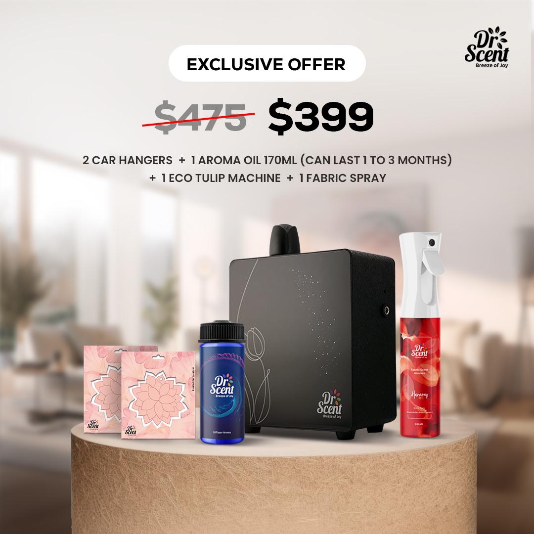Black Flower eco home scent diffuser from the Dr Scent fragrance gift set