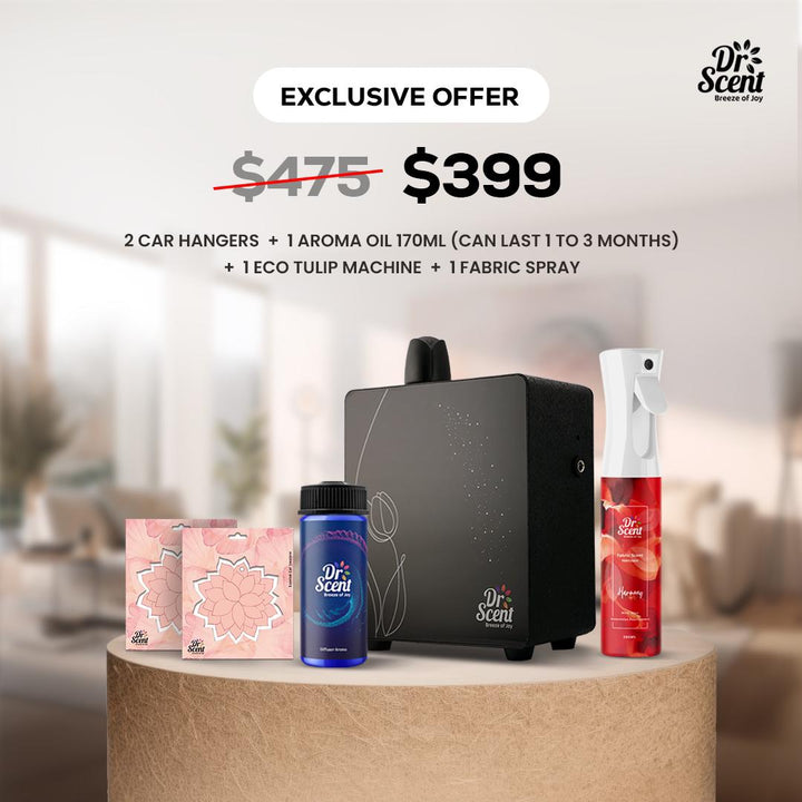 Black Flower eco home scent diffuser from the Dr Scent fragrance gift set