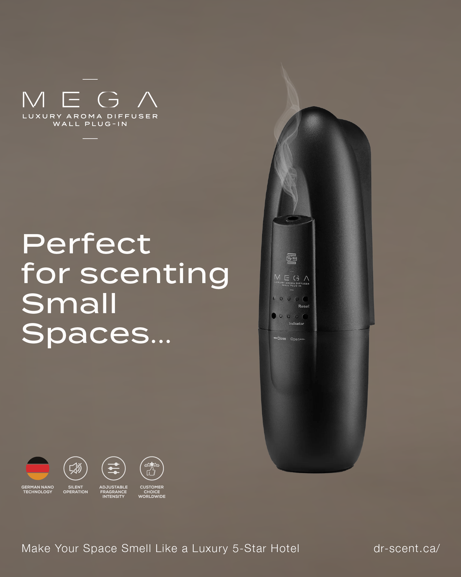 MEGA home fragrance diffuser for small rooms