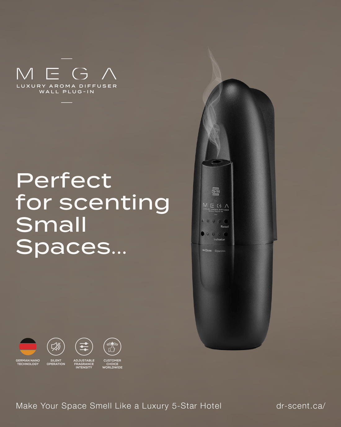 MEGA home fragrance diffuser for small rooms